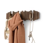 Umbra Picket Coat Rack 8-HOOK Walnut Wall-mounted Flip-down Pine Wood Storage. Price: $95.94.