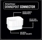 Amerimax 2X3 Inch White Vinyl Downspout Connector Pack Of New M0623. Price: $10.00.