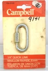 764-5126 Campbell 1/4" Tow Chain Quick Link (6 Mm) Zinc Plated 9141 New. Price: $8.99.