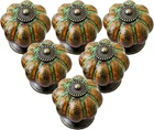 Ieik Ceramic Glazed Cabinet Knobs Pumpkin Shape Classy Vintage Green New. Price: $19.70.