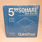 Fypon Vinyl Quickpost Trim Kit 5" White For Square Porch Posts Pvc New. Price: $34.88.