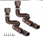 Expandable Drain Downspout Extension Pipe Gutter Flexible 21-68" New. Price: $10.00.