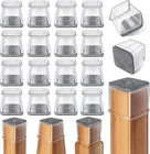 Ansible 24 Pcs Chair Leg Floor Protectors Square, Silicone L, Clear New. Price: $16.83.