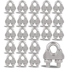 40 Pcs 1/4" Stainless Steel Wire Rope Cable Clip Clamp M6 Wir... New. Price: $37.75.