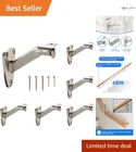 Handrail Stair Brackets Zinc Support 6 Pack Satin Nickel For Home Office New. Price: $36.99.