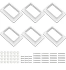 Aiwaiufu 2 X 3.5 Vinyl Fence Brackets, Slotted Handrail Kit - 6 Pack Open. Price: $21.24.