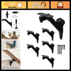 Naceture Handrail Brackets For Stairs 6 Pack Heavy-duty 3-INCH Black New. Price: $35.99.