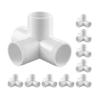 Vevor 4-WAY Pvc Fittings 10-PACK Pipe Joints Elbow Connector For 1" New. Price: $18.99.