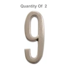Hillman Group 843289 4-IN Die Cast Adhesive House Address, Brushed Nickel (2 Pk) New. Price: $15.75.