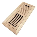 Homewell Hickory Wood Floor Register Flush Mount Vent Cover 6X12 Inch New. Price: $48.09.