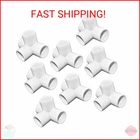 Sdtc Tech 1/2" 4 Way Pvc Fitting Furniture Grade Pipe Elbow Connector For Diy New. Price: $19.73.
