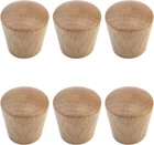 6PCS Wood Cabinet Knobs Cone Shape Beech Drawer Small, Color New. Price: $10.96.