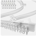 Urbanred Flexible Bendable Ceiling Curtain Track 5 Meters 16.4FT Trac... Open. Price: $25.00.