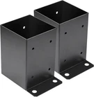 4 Post 2 Pcs,inner Size 3.6"X3.6"DECK Base,heavy Duty Metal Black New. Price: $30.68.