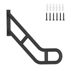 25" U-shaped Handrails For Outdoor 1-3 Steps, Upgraded Bent Black Wall Mount ... New. Price: $51.65.