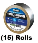 (15) Rolls Nashua 322 1541239 1.89" X 50 Yd Silver Hvac Foil Tape New. Price: $194.90.