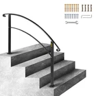 Vevor 4-STEP Handrail Fits 1 Steps Matte Black Stair Wrought Iron New. Price: $157.21.