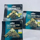Ultra Flat Corner Iron Zinc Dichromate Fence Gate Barn Door 60988 - Lot Of 5 New. Price: $14.32.
