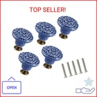 Zernmiarder Greyish Blue Ceramic Knobs 10 Pack Flower Drawer Pulls Vintage Cabin New. Price: $14.22.
