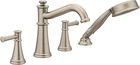 New Condition Moen T9024BN Belfield Tub Faucet Hand Showerbrushed Nickel Used. Price: $489.99.
