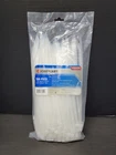 Jobsmart 250 Piece 19/64"X11" - 120LB. Capacity White Heavy Duty Cable Ties New. Price: $22.39.