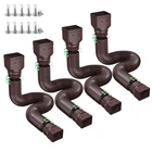 Ogutter Rain Downspout Extensions, Extender 4 Pack, Brown New. Price: $69.49.