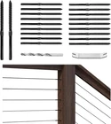 80 Pack Black Cable Railing Hardware Kit Swage Lag 1/8", New. Price: $69.38.