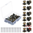 Ripeng 36 Pieces Mini Round Head Knobs Vintage Antique Drawer Metal Bronze New. Price: $17.30.