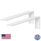 Walwe Countertop Support Bracket 18 Inch 2 Pack 3/8 Thick White Heavy Duty New. Price: $103.32.