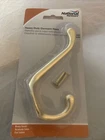 National Hardware N248-245 Heavy Duty 5" Coat And Hat Hook Polished Brass New. Price: $13.75.