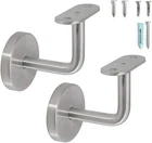 Steel Wall Mount Staircase Handrail Brackets Base Flange Cover For Flat Surfac New. Price: $39.99.
