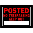 Hillman English Black No Trespassing Sign 10 In. X 14 (6-PACK) New. Price: $13.84.