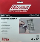 54-006 Board Tools 6"X6" Drywall Repair Patch Aluminum (10X Pack) New. Price: $50.00.
