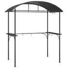 Grill Gazebo Pergola Bbq Shelter With Side Shelves Anthracite Steel Vidaxl New. Price: $248.99.