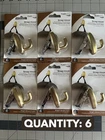 New 6-PACK Lot National Hardware Brass Snap Drywall Hook N260-157 50LB Gold. Price: $57.98.