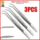 Set Of 3 Dental Surgical Locking Tweezers Self Cotton Dressing Forceps New. Price: $13.29.
