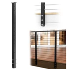 Muzata 1P 42"X2"X2" Black Level Post Drilled Side Mount Cable Railing PF02 BH4L New. Price: $99.99.