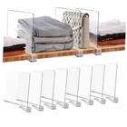 Joy Decor Pack Acrylic Shelf Dividers For Closets Organizer And Storage 8 Clear New. Price: $30.77.