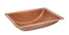 Signature Hardware 20" Hammered Copper Undermount Sink Open. Price: $237.45.
