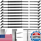 Helffer 10 Pairs Black Cable Railing Hardware Kit For 1/8 System New. Price: $81.26.