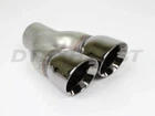 DT-24096BM Black Chrome Dual Parallel Angle Double Wall Exhaust Tip 2.25" Inlet New. Price: $99.99.