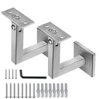 2 X 304 Stainless Adjustable Handrail Brackets, Heavy Duty Wall Square Bracke... New. Price: $55.76.