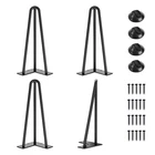 Smartstandard Hairpin Table Legs 12 Inch, 1/2'' Diameter 3 Rods, Metal Home New. Price: $39.58.