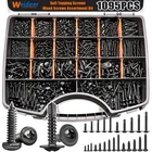 Weideer 1095PCS Self Tapping Screws For Metal, #8#10 M2 M3 M4 410 Stainless S.... Price: $41.91.