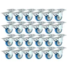 Factorduty 24 Pack Caster Swivel Plate On Blue 2" Brake, New. Price: $47.23.