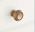 Signature Hardware 1-1/4" Cipullo Solid Brass Round Cabinet Knob- Antique Open. Price: $12.35.