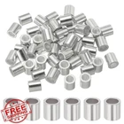 Uxcell Aluminum Crimping Loop Sleeve 3/16" Wire Rope Ferrules Silver 50PCS New. Price: $20.00.