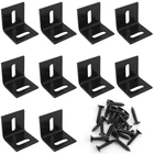 Adjustable Corner Brace Itrolle 10PCS Black Steel Shaped Right Angle Bracke... New. Price: $15.77.