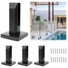 Lukloy Pack 2.1LB T304 Stainless Steel Square Glass Railing Spigots Heavy New. Price: $156.22.