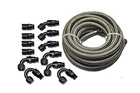 Racing -8 AN8 Ptfe Swivel Fittings + Stainless Steel Fuel Line Hose Kit E8... New. Price: $129.44.